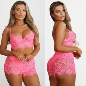Lace Shorts Set